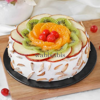 Fresh Fruit Almond Cake