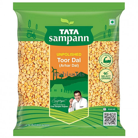 Tata Sampann Unpolished Toor Dal: 1 kg