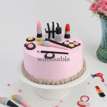 Makeup Theme Cake